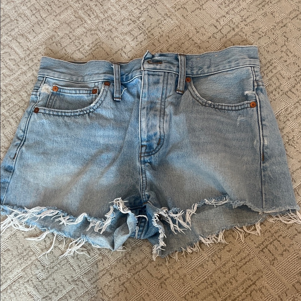 Madewell Light Blue Jean Shorts